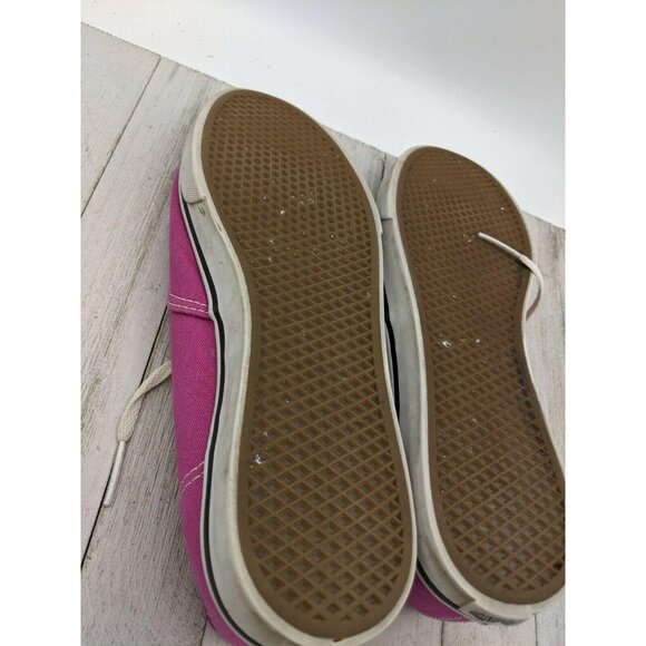 Vans Off The Wall Shoes Pink Canvas Sneaker Skate Flats Women Size 9 Men Sz 6.5 - Picture 5 of 7